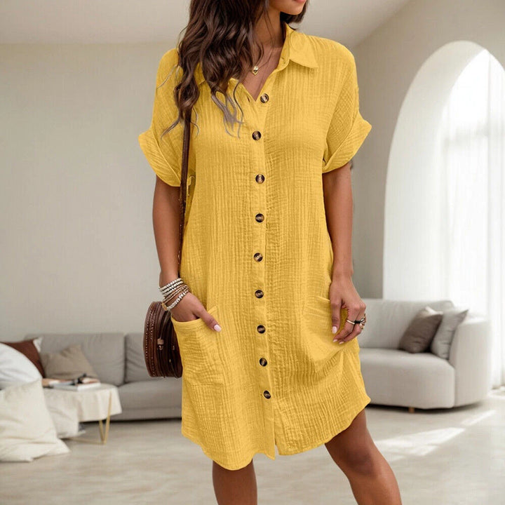 Hailey | Linen Shirt Dress – Vintage Style, Modern Comfort